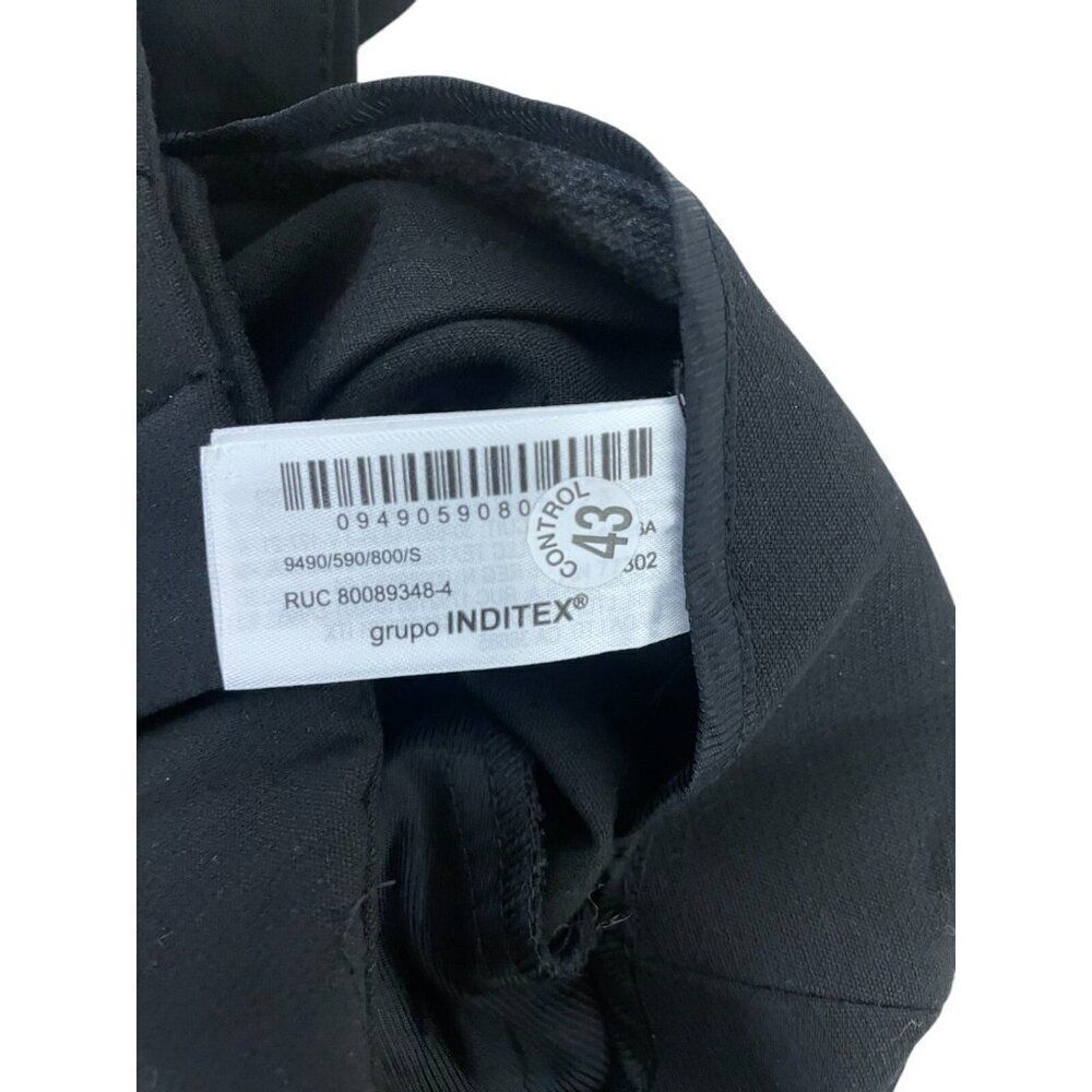 Zara Womens High Waisted Pants Trousers Ankle S Black 9490/590 NWT no belt - Picture 8 of 15